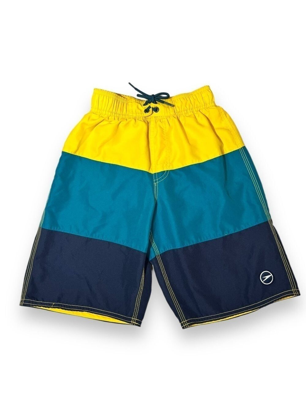 Speedo Boy’s Blocked Volley Swim Trunks Golden Glow Size Medium 10/12